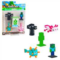 MİNECRAFT TOPPEEZ MC2040 3D FİGÜR KALEM BAŞLIĞI 5 Lİ SET 8+ 4