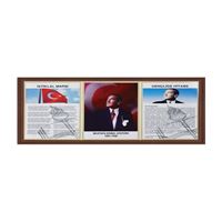 SECRON MİLLİ LEVHA 45x90 MDF ÇERÇEVE 3 LÜ SET SEC-531 1