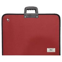 MOLİ PROJE ÇANTASI 53x38 KUMAŞ ASKILI İÇ CEPLİ BORDO KAHVE 1