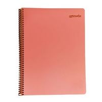 MYNOTE PASTEL DEFTER A4 PP KAPAK SPİRALLİ 80 YP KARELİ İVORY 70 GR PEMBE MPA-PE-A480-K 1