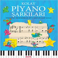 ALFA MÜZİK KİTABI KOLAY PİYANO ŞARKILARI 1