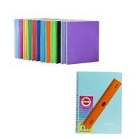 NOTTE SELECT DEFTER C5 SERT KAPAK SPİRALLİ 120 YP ÇİZGİLİ 4 KONULU 54-386 1