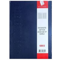 DİLMAN DEFTER 6803 20x28 ÜNİVERSİTE DİKİŞLİ CİLTLİ 300 YP KARELİ 1