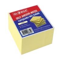 GLOBOX YAPIŞKANLI NOT KAĞIDI 75x75 SARI 400 YP 6634 1