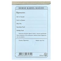 DİLMAN ÖĞRENCİ DERSE KABUL KAĞIDI 50 YP 2 NÜSHA OTOKOPİLİ 6 LI 1