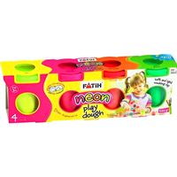 FATİH OYUN HAMURU 4 LÜ NEON 520 GR 50065 1