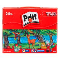 PRİTT PASTEL BOYA 24 RENK ÇANTALI 1048064 1