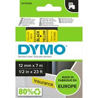 DYMO ŞERİT D1 12 MM x 7 MT SARI SİYAH 720580 1