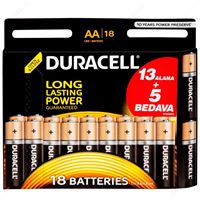 DURACELL PİL KALEM ALKALİNE AA 1.5 V 13+5 Lİ KARTELA LR6 / MN1500 1