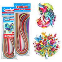 KUMTOYS QUİLLİNG KAĞIDI KM5265 KAĞIT KIVIRMA SANATI KALIN 10 MM 1