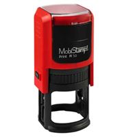 MOBİSTAMPS KAŞE R50 YUVARLAK KIRMIZI KEÇE 50 MM 1