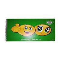 ODAK RESİM DEFTERİ 35x50 SMİLE SPİRALLİ PLASTİK KAPAKK. 120 GR 30 YP. 6 LI 1