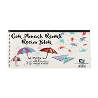 ALEX RESİM BLOK SPİRALLİ 25x35 120 GR ÇOK AMAÇLI 25 YP ALX-0589 1