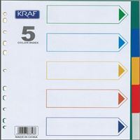 KRAF SEPERATÖR A4 5 RENK 1005R 1