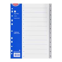 NOKİ SEPERATÖR A4 1-12 RAKAM PP 59212 1