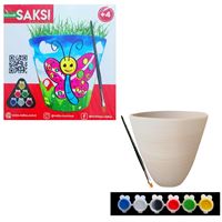 KUMTOYS SERAMİK SAKSI KM5272 BOYAMA SETİ 4+ 2