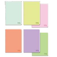 KESKİN DEFTER 327642-99 PASTEL SUBJECT SPİRALLİ PLASTİK KAPAK A4 100/4 6 LI 1