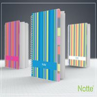 NOTTE A6 PP KAPAK SPİRALLİ DEFTER İNDEX 150 YP KARELİ 62-202 1