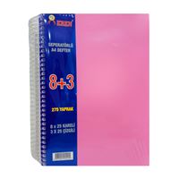 EREN AYRAÇLI DEFTER A4 8+3 PP KAPAK SPİRALLİ 275 YP 1