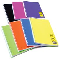 FLEX DEFTER A4 PP KAPAK SPİRALLİ 160 YP ÇİZGİLİ 6 LI UC38160-Ç 1