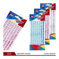 RED APPLE STİCKER 2118 KRİSTAL RENKLİ ŞEKİLLİ 10x15 1
