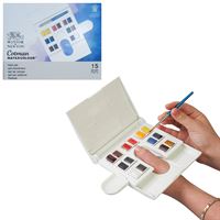 WİNSOR NEWTON COTMAN SULUBOYA 14 RENK YARIM TABLET COMPACT SET 0390083 1