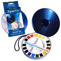 AQUAFİNE SULUBOYA 18 RENK SET YARIM BOY METAL 131900030 1