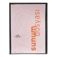 UMİX SUNUM DOSYASI A3 ÖNDEN CEPLİ 20 Lİ SİYAH U120A3-Sİ 1