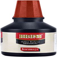 BRONS TAHTA KALEMİ MÜREKKEBİ BR-352 KIRMIZI 30 CC 12 Lİ 1