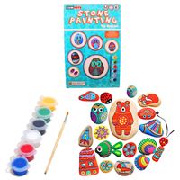 KUMTOYS STONE PAİNTİNG KM5307 TAŞ BOYAMA SETİ 6+ 1