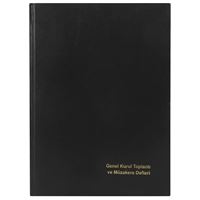 DİLMAN GENEL KURUL TOPLANTI VE MÜZAKERE DEFTERİ 5370 CİLTLİ 22,5x32 96 YP NUMARALI 1