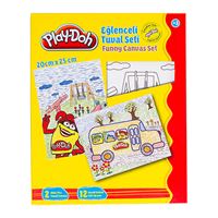 PLAYDOH TUVAL SETİ 20x25 EĞLENCELİ İKİLİ YB006 1