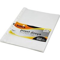 UMİX POŞET DOSYA A4 100 LÜ 35 Lİ KOLİ U1100P-100 1