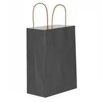 UZAY HEDİYE ÇANTASI KARTON KRAFT SİYAH 18x24 25 Lİ 1