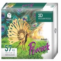 PERSHANG YAPBOZ AHŞAP 3D TAVUSKUŞU (PEACOCK) 1