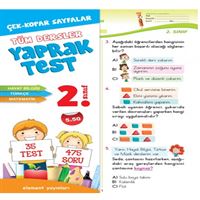 ELEMENT YAPRAK TEST TÜM DERSLER 2.SINIF 2018-2019 1