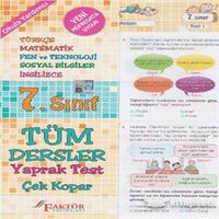 FAKTÖR YAPRAK TEST TÜM DERSLER 7.SINIF 2019 1
