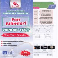 BULUT YAPRAK FEN BİLİMLERİ 6 SINIF 2018-2019 1