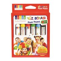 SÜDOR YÜZ BOYASI 6 RENK ÇEVİRMELİ YB01 1