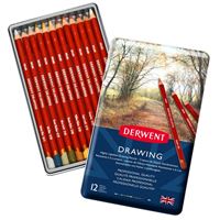 DERWENT DRAWİNG ÇİZİM KALEMİ 12 RENK METAL KUTU DW0700671 1