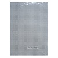 DİLMAN ÜYE KAYIT DEFTERİ 5042 KARTON KAPAK 22x31 40 YP 1