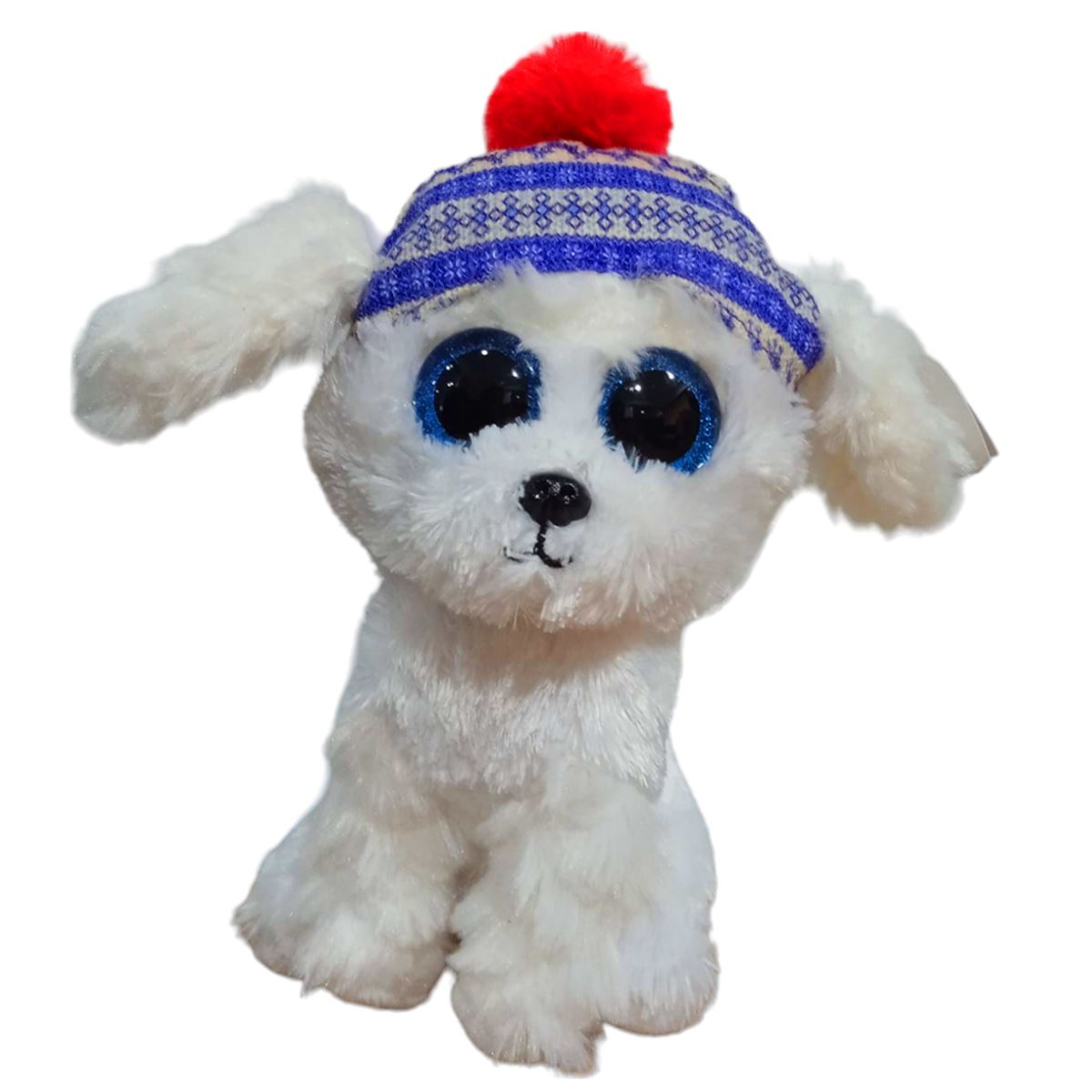 MEGA TY PELÜŞ KÖPEK SLEİGHBELL 37299 BEYAZ 15 CM 1