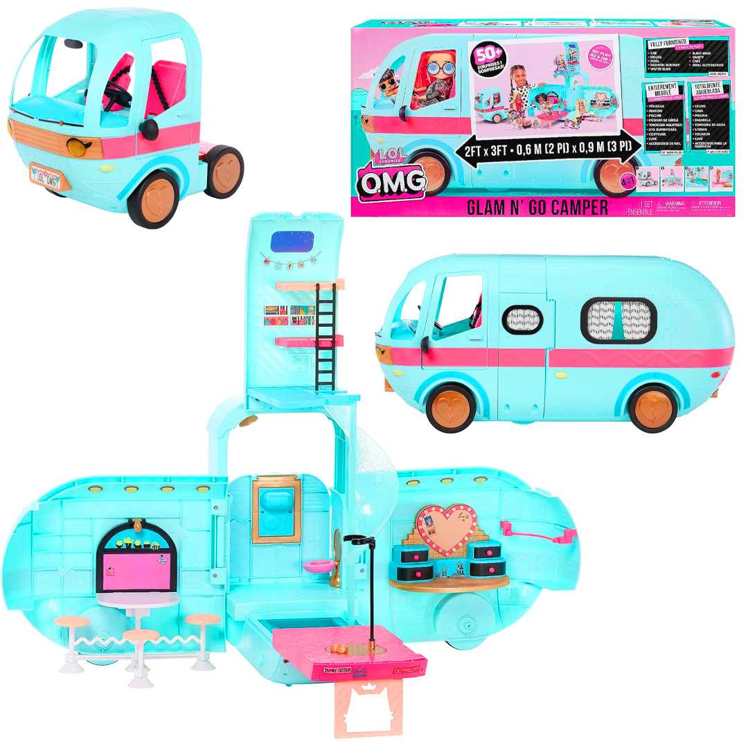 LOL SURPRİSE OMG 502500 IŞILTILI KARAVAN GLAMN GO CAMPER 3+ 1
