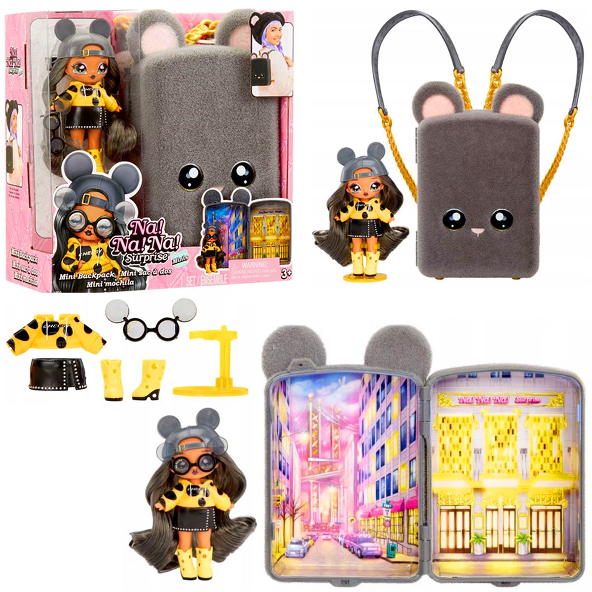 NA NA NA SÜRPRİZ 592334 MARİSA MOUSE MİNİ BACKPACK MİNİ ÇANTALI 3+ 1