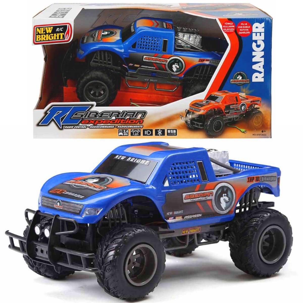 SUNMAN RANGER CAR 61072 PİLLİ SESLİ IŞIKLI ARABA 2.4GHZ 6+ 1