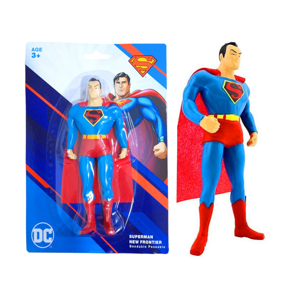 SUNMAN SÜPERMAN DC 3902-O NEW FRONTİER BENDABLE FİGÜR 14 CM 3+ 1