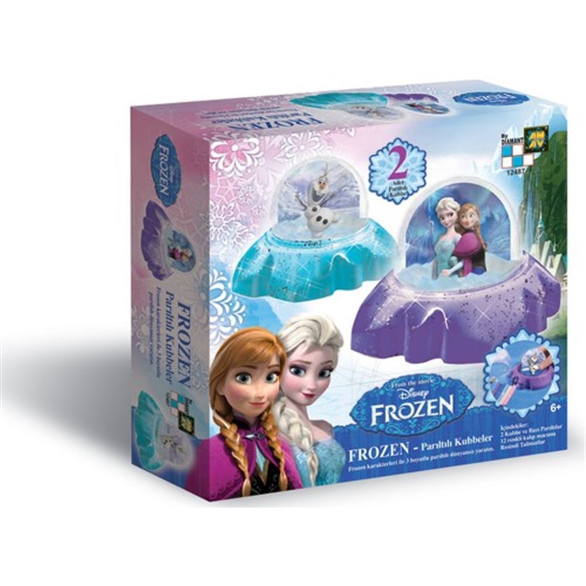 EVRENSEL DİSNEY FROZEN DA12487 PARILTILI KUBBELER 1