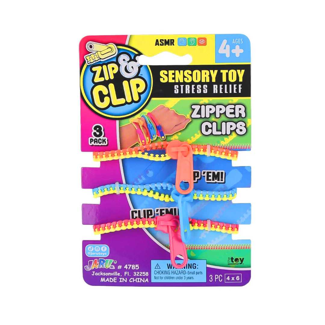 SUNMAN JARU ZIP CLIP 4785 BİLEKLİK FERMUAR KLİPSLERİ 3 LÜ KARTELA 4+ 1