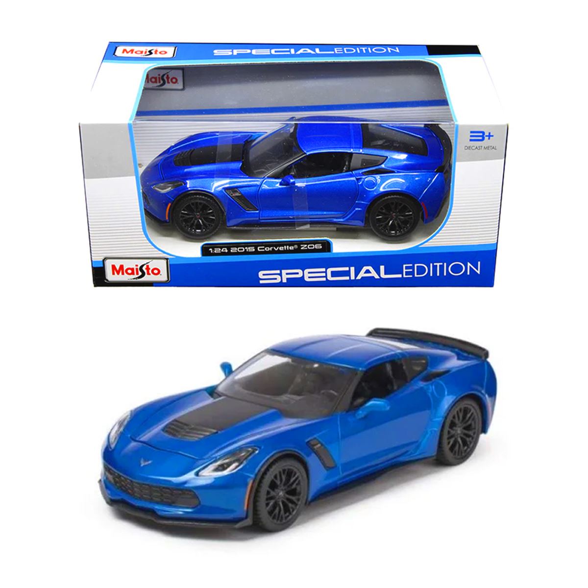 MAİSTO SPECİAL EDİTİON 31133 2015 CORVETTE Z06 DİE CAST METAL 1:24 3+ 1