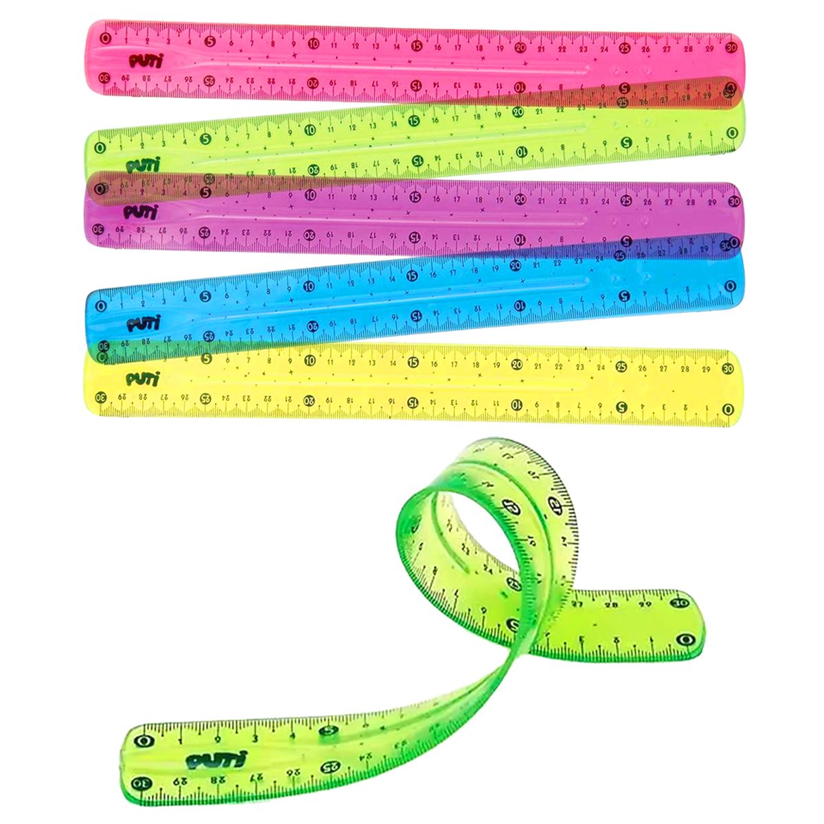 PUTİ CETVEL FLEXİ KIRILMAZ 30 CM 48 Lİ 0904 1